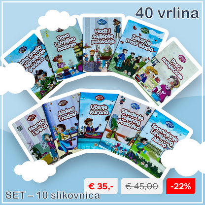 40 vrlina - Set od 10 slikovnica