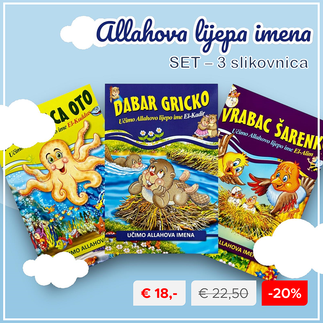 Set od 3 slikovnice iz serije - Allahova lijepa imena